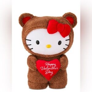 Hello Kitty Brown Bear Outfit with Red Heart